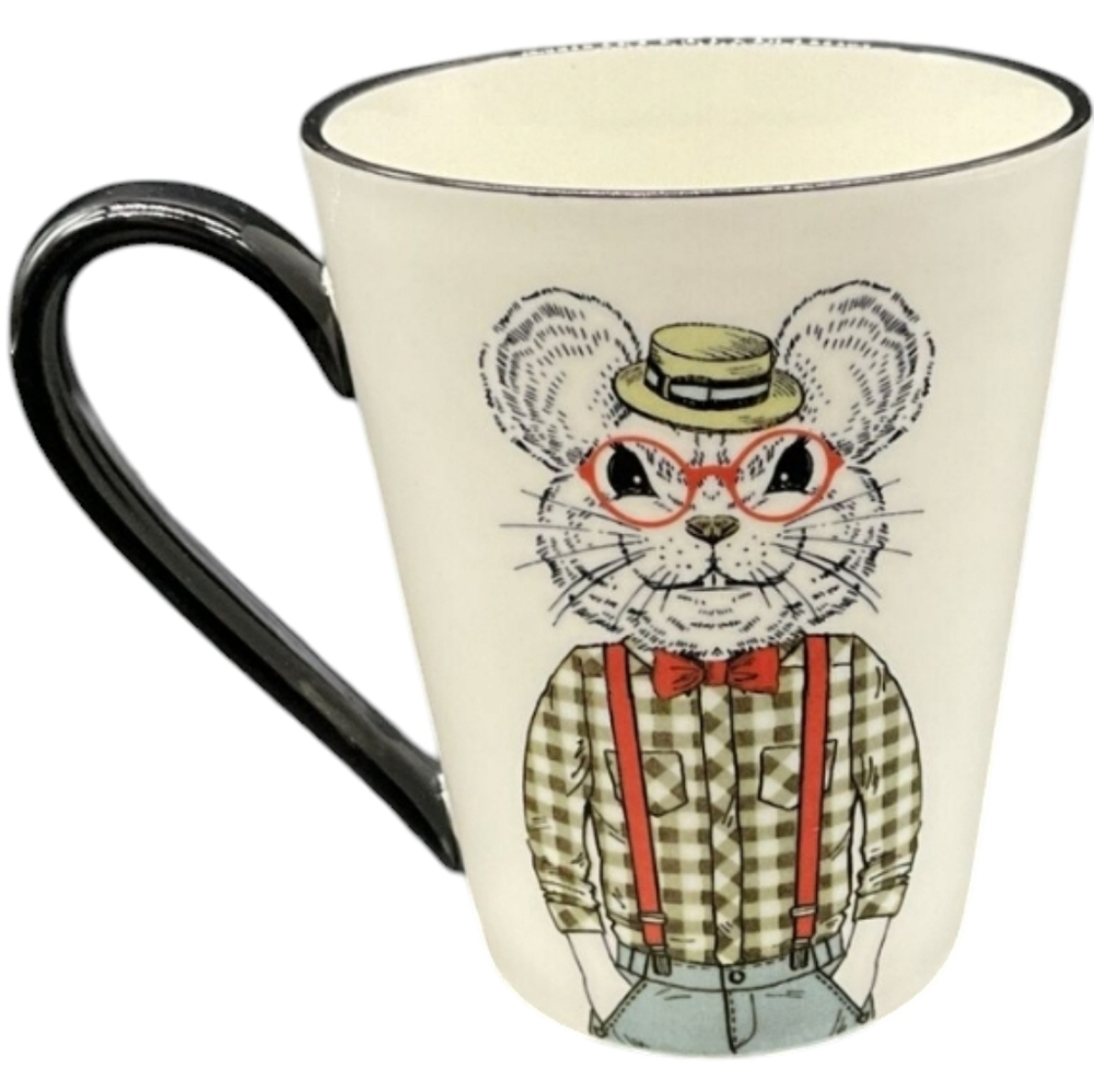 NWOT Signature Housewares Inc. Hipster Mouse 16 Oz. Mug